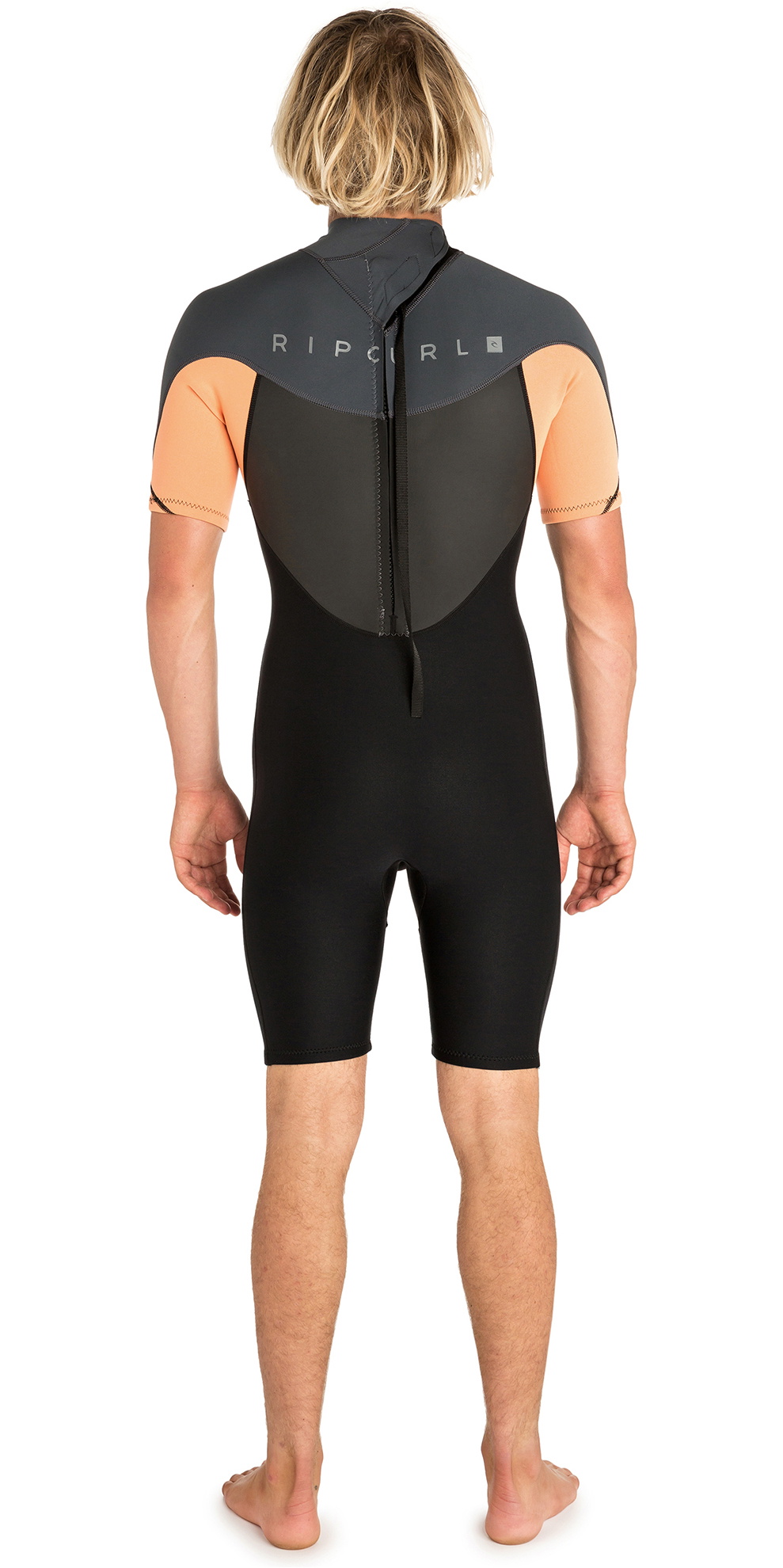2019 Rip Curl Mens Omega 1 5mm Back Zip Shorty Wetsuit Orange WSP7CM